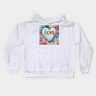 Silver heart Kids Hoodie